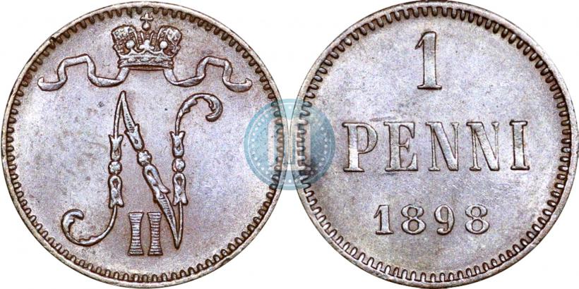 Picture 1 penni 1898 year  