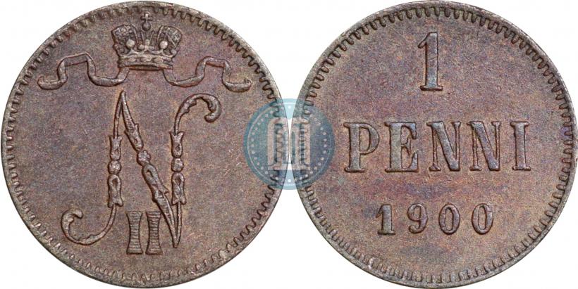 Picture 1 penni 1900 year  