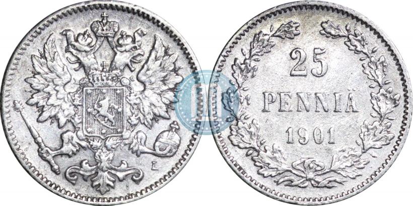 Picture 25 pennia 1901 year L 