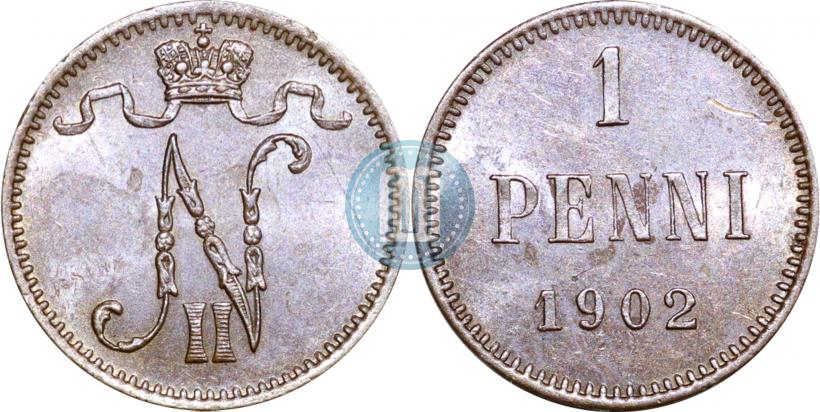 Picture 1 penni 1902 year  