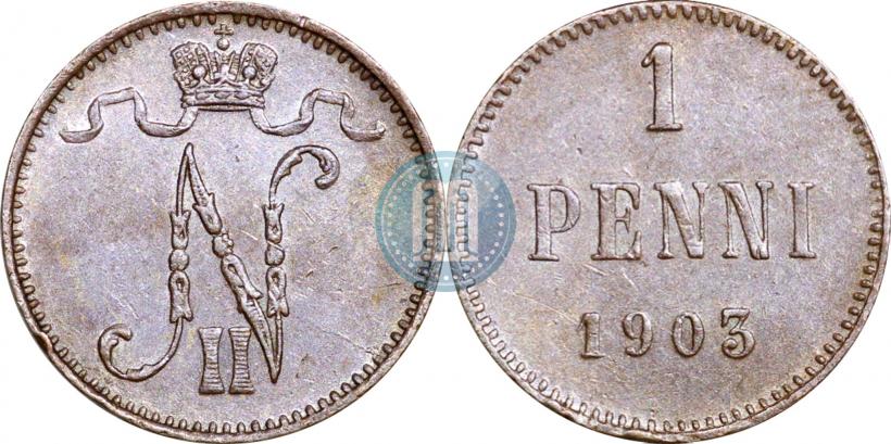 Picture 1 penni 1903 year  