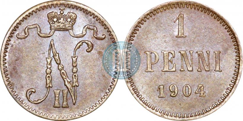 Picture 1 penni 1904 year  