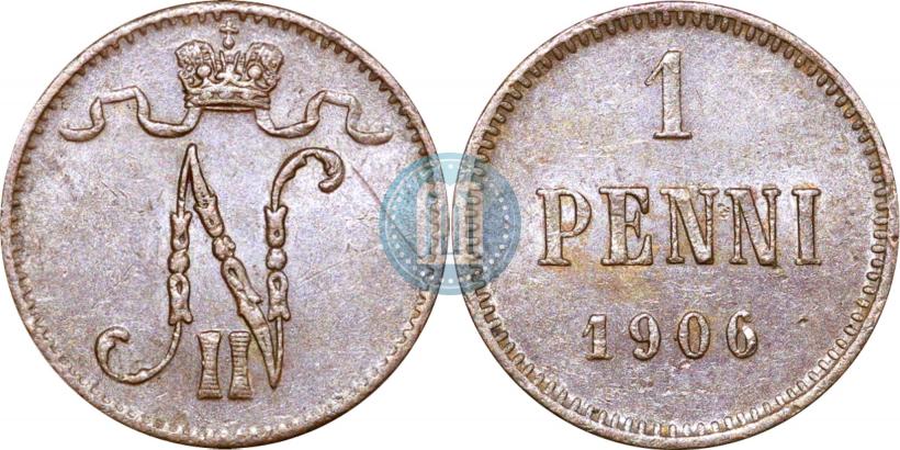 Picture 1 penni 1906 year  