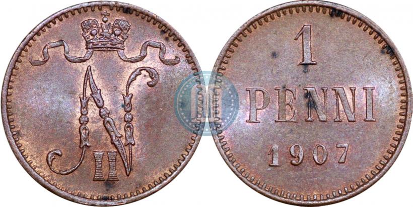 Picture 1 penni 1907 year  