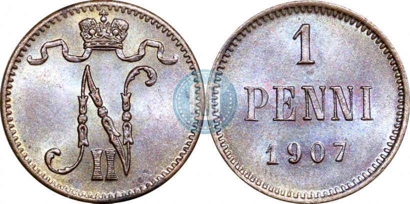 Picture 1 penni 1907 year  