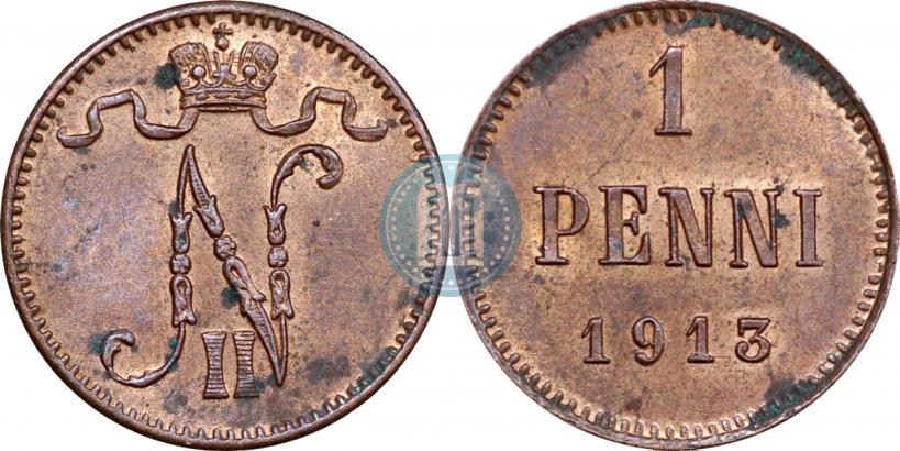 Picture 1 penni 1913 year  