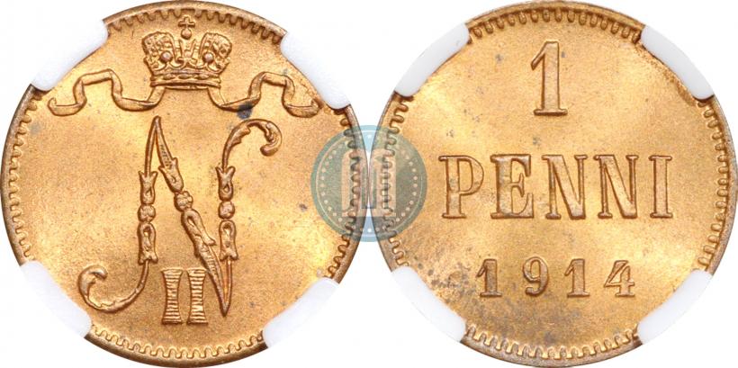 Picture 1 penni 1914 year  