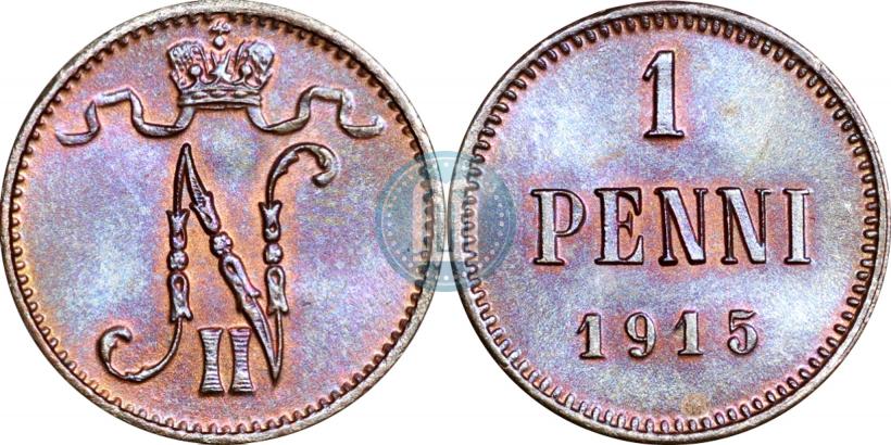 Фото 1 пенни 1915 года  