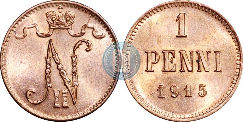 Фото 1 пенни 1915 года  