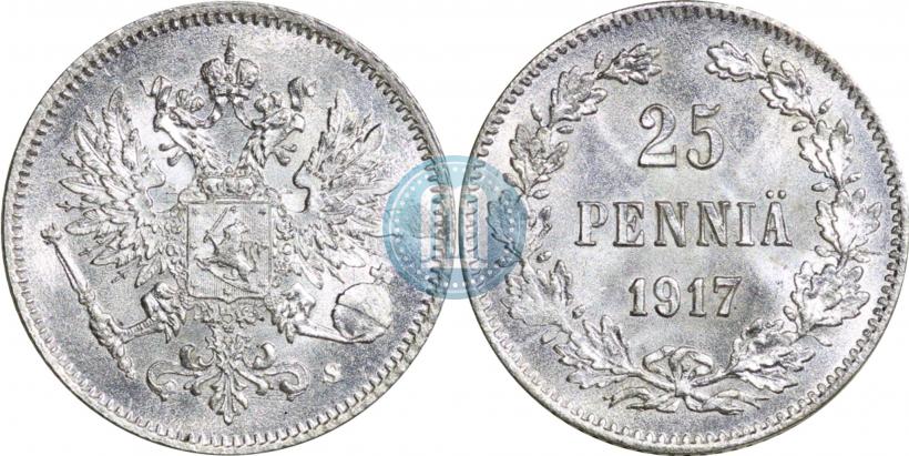 Picture 25 pennia 1917 year S 