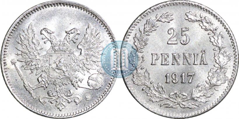 Фото 25 пенни 1917 года S 