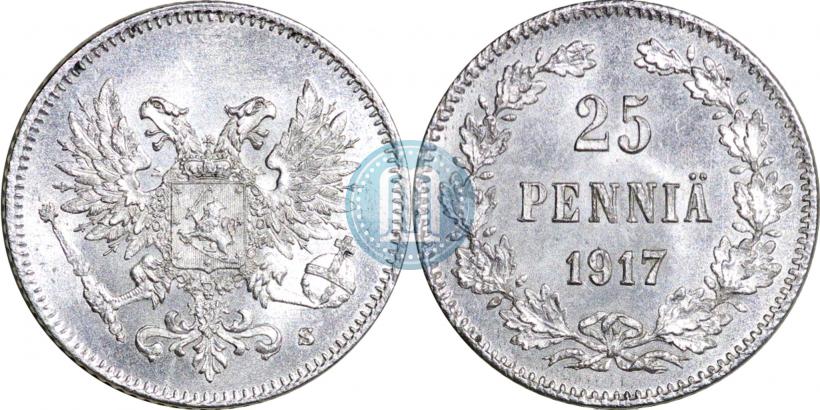 Фото 25 пенни 1917 года S 