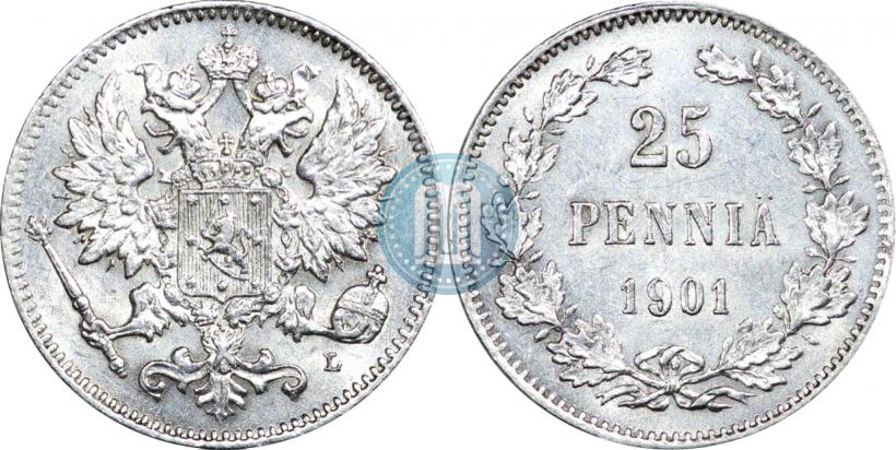 Picture 25 pennia 1901 year L 