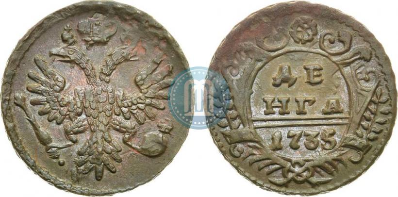 Фото Денга 1735 года  