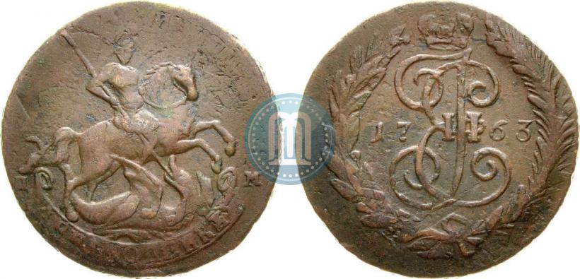 Picture 2 kopecks 1763 year СПМ 