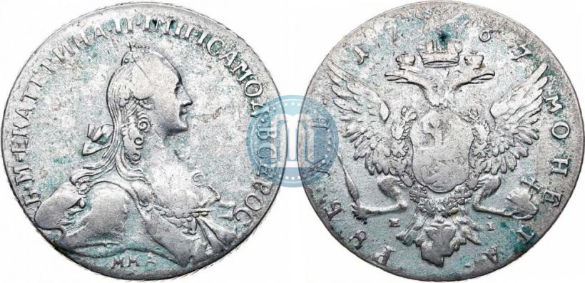 Picture 1 rouble 1767 year ММД-EI 