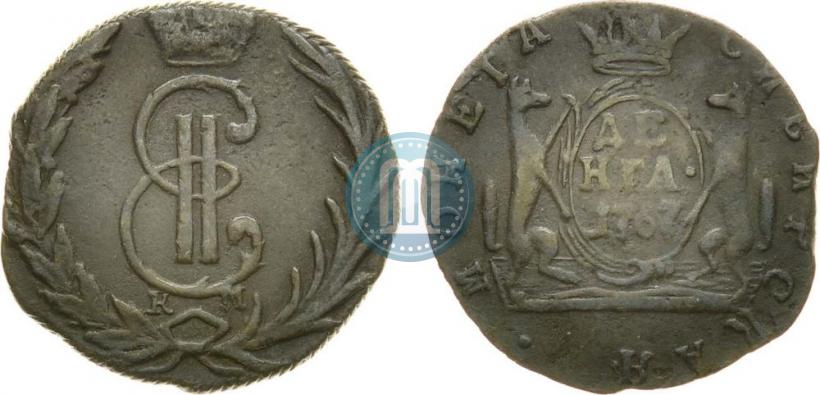 Фото Денга 1767 года КМ 