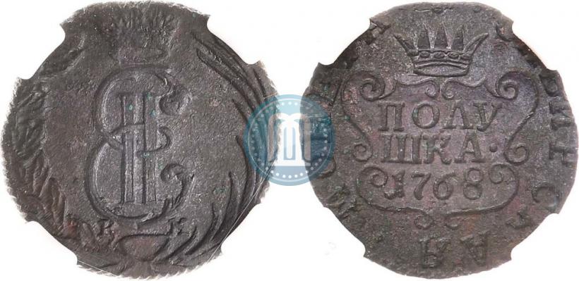 Фото Полушка 1768 года КМ 