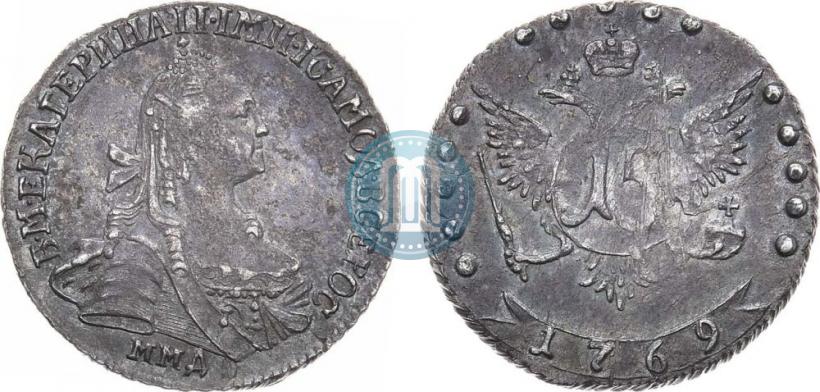 Фото 15 копеек 1769 года ММД 