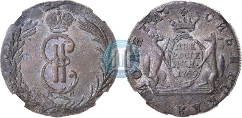 Фото 2 копейки 1769 года КМ 