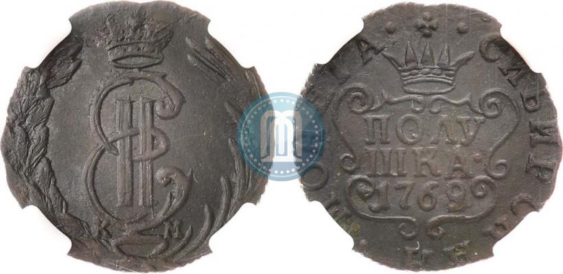 Фото Полушка 1769 года КМ 
