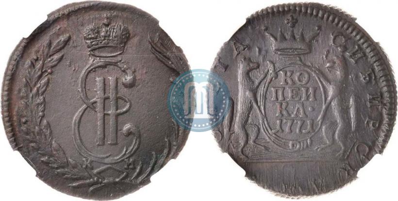 Фото 1 копейка 1771 года КМ 