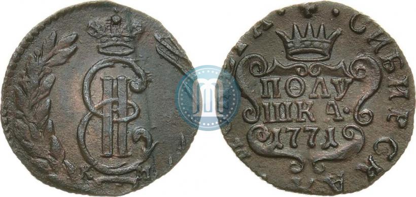 Фото Полушка 1771 года КМ 
