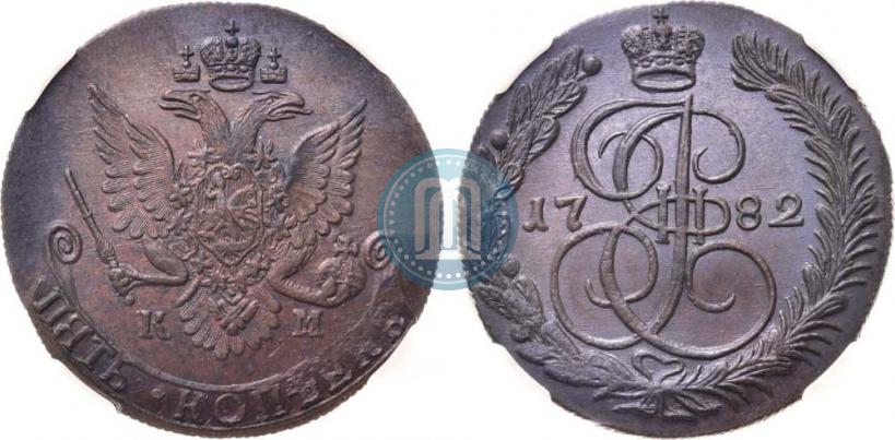 Picture 5 kopecks 1782 year КМ 
