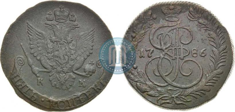 Picture 5 kopecks 1786 year КМ 