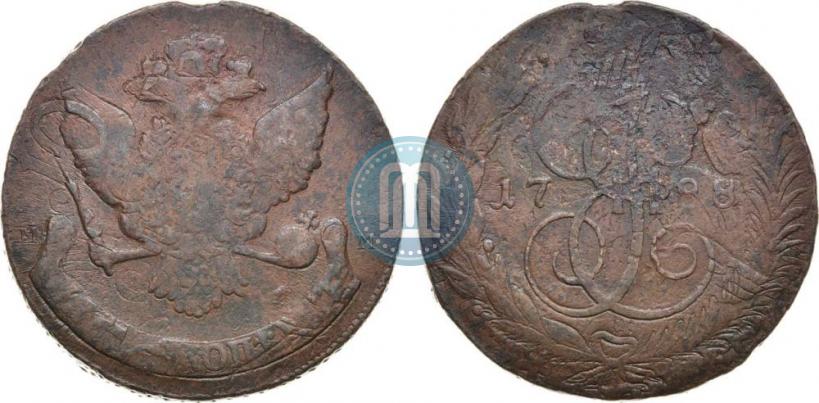 Picture 5 kopecks 1788 year ММ 
