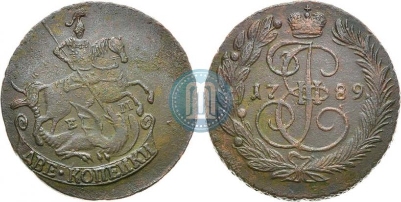 Фото 2 копейки 1789 года ЕМ 