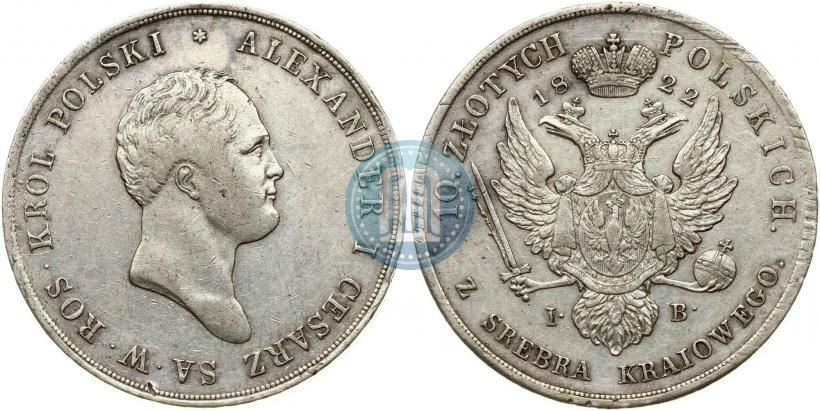 Picture 10 złotych 1822 year IB 
