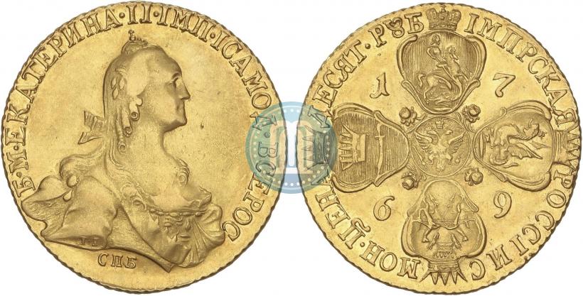 Picture 10 roubles 1769 year СПБ 