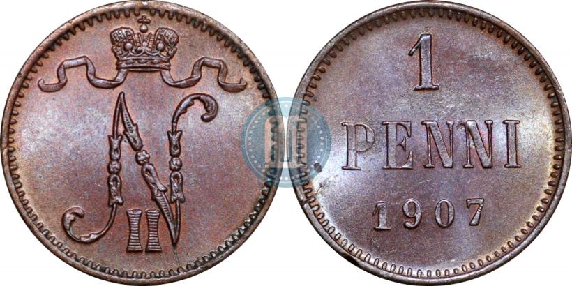 Picture 1 penni 1907 year  