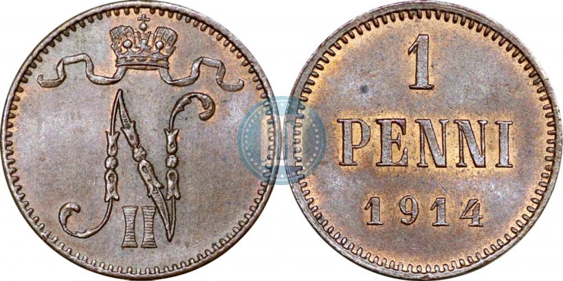 Picture 1 penni 1914 year  
