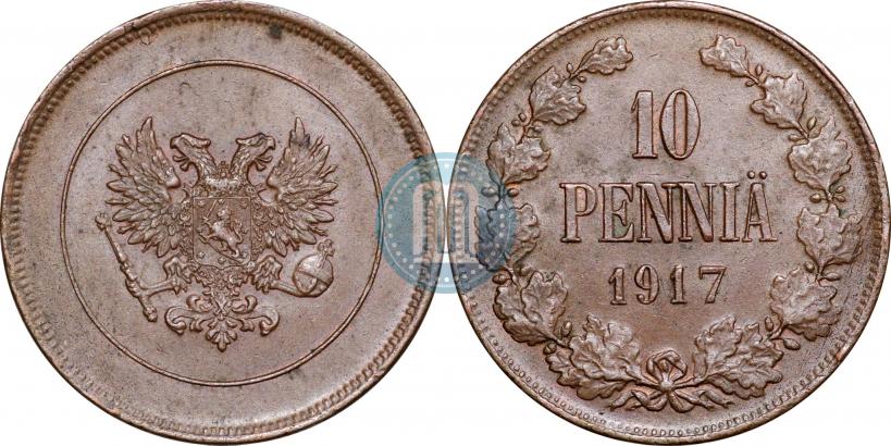 Picture 10 pennia 1917 year  