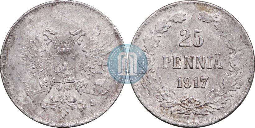 Фото 25 пенни 1917 года S 