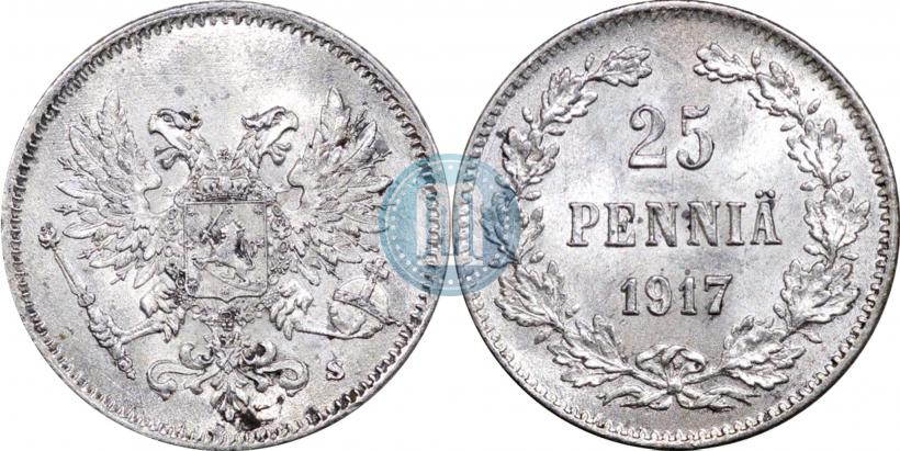 Фото 25 пенни 1917 года S 