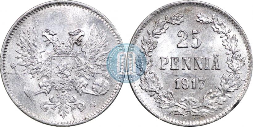 Фото 25 пенни 1917 года S 