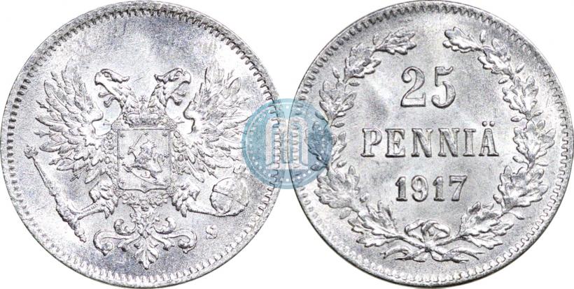Фото 25 пенни 1917 года S 