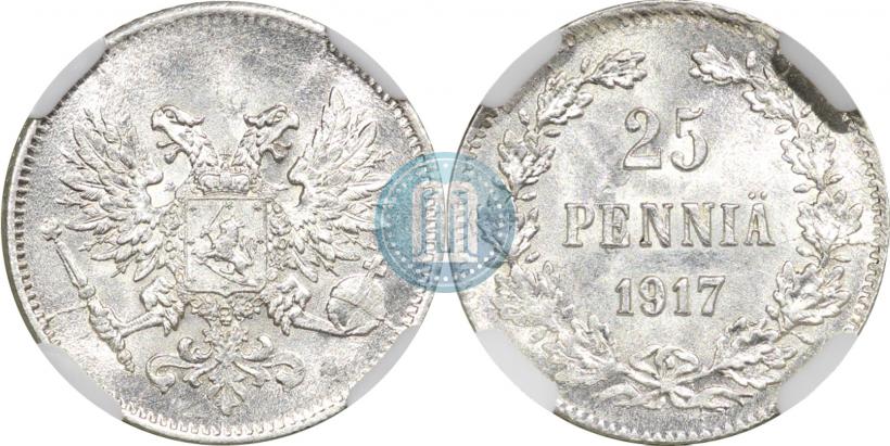 Фото 25 пенни 1917 года S 
