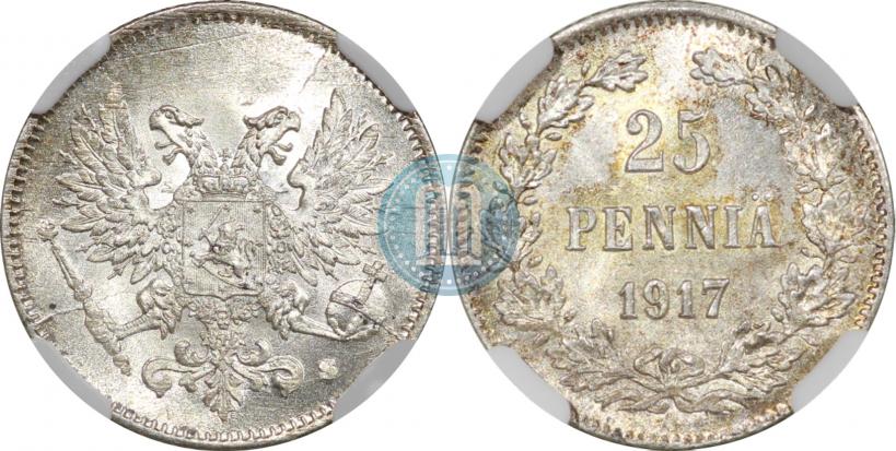 Фото 25 пенни 1917 года S 