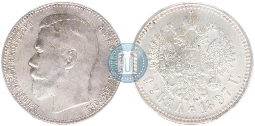 Picture 1 rouble 1897 year (АГ) 