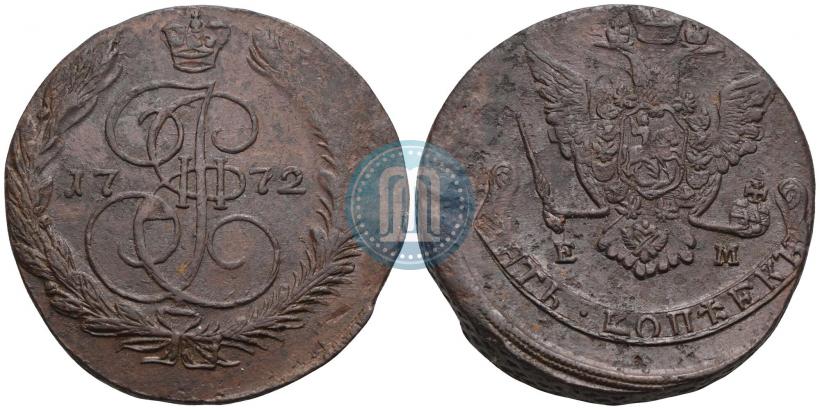Picture 5 kopecks 1772 year ЕМ 