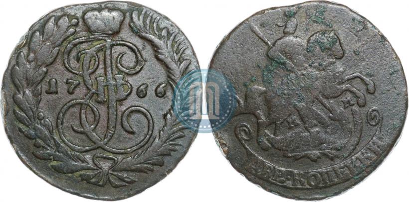 Picture 2 kopecks 1766 year ММ 