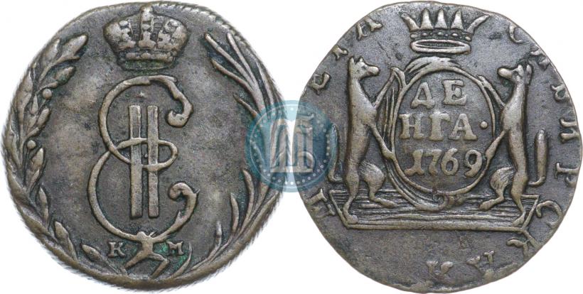 Фото Денга 1769 года КМ 