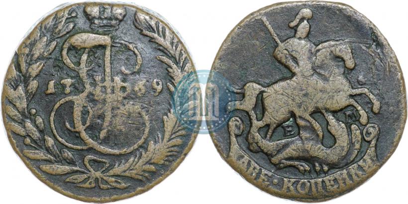 Фото 2 копейки 1769 года ЕМ 