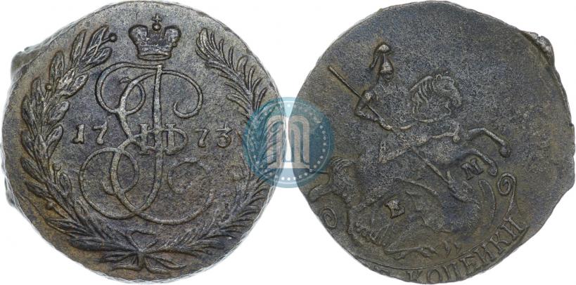 Фото 2 копейки 1773 года ЕМ 