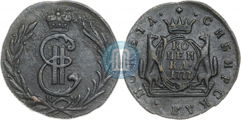 Picture 1 kopeck 1777 year КМ 