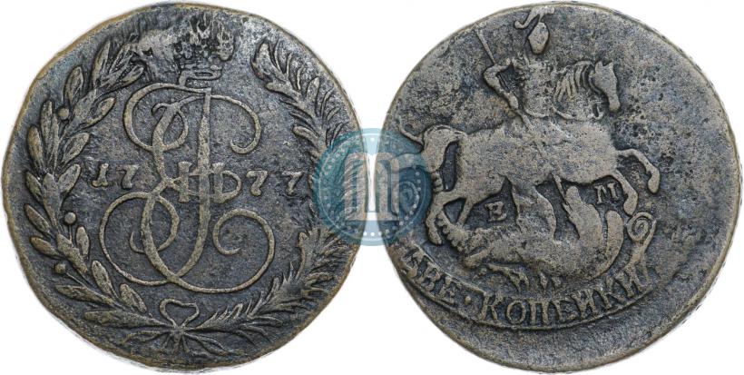 Фото 2 копейки 1777 года ЕМ 